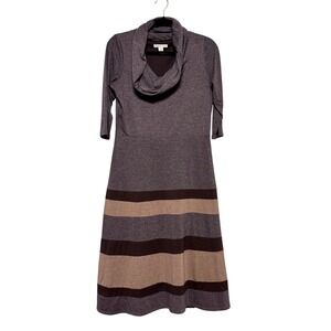 Coldwater Creek Quiet Luxury Midi Dress Womens Size 6 Preppy Academia Minimalist